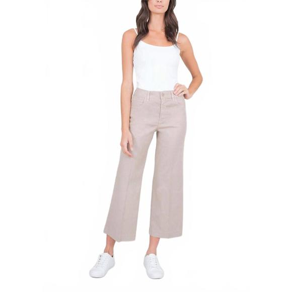 NEW LEVEL99 anabelle wide leg crop pant in safari